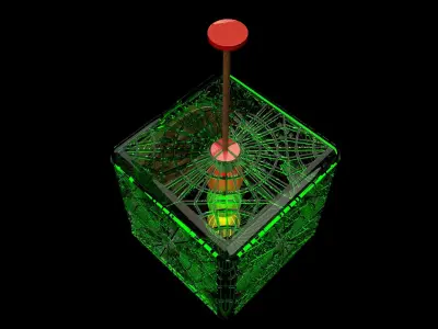 Chinese Carving dragon pattern  lantern   3D model