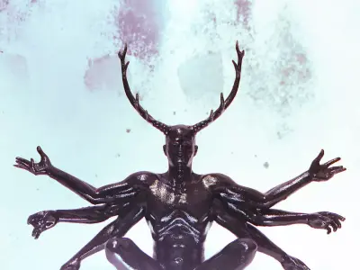 Hannibal Six Armed Stag 3D print model