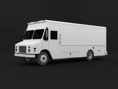 Generic Step Van Low-poly 3D model