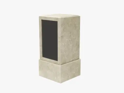  column mirror 3D model