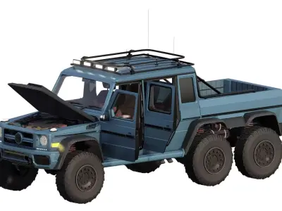 MERCEDES BRABUS 700 6X6 ROCKET 3D model