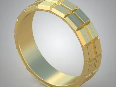 Diamond ring 0556 3D printable model Free 3D print model
