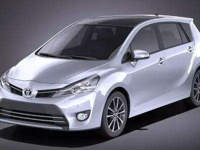 Toyota Corolla Verso 2017 VRAY 3D model