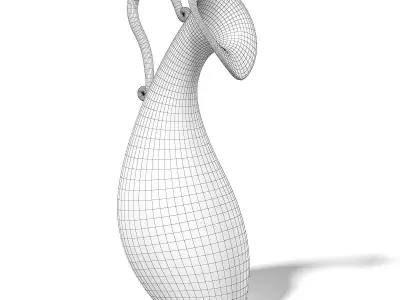 Metal Vase 3D Model 3D model