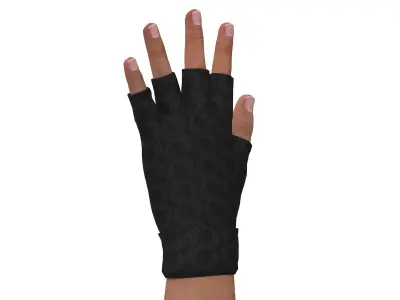fingerless gloves  3D model
