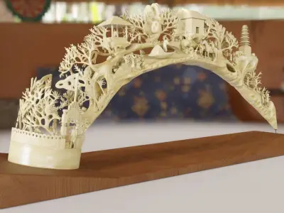 Elephant Tusk Ivory 3D model