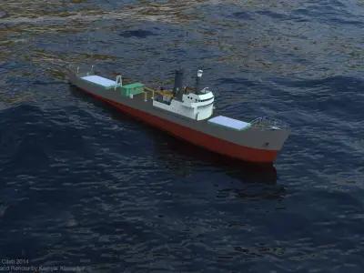 Transport Ship Free 3D model