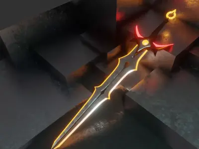 GlowSword sword Free 3D model