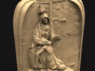 Jesus and Maria 3D model