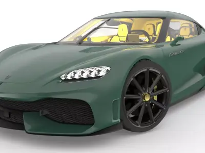 Koenigsegg Gemera Low-poly 3D model