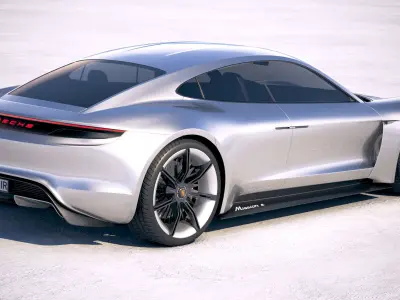 Porsche Mission E Concept 2015 Bonneville 3D model