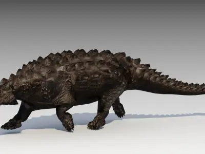 Ankylosaurus dinosaur Low-poly 3D model