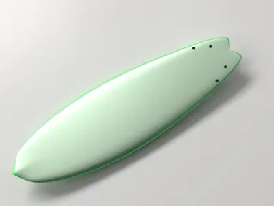 Surfboard 3D model