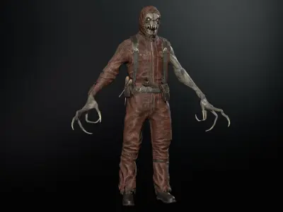 SuperZombie4 for pack Low-poly 3D model