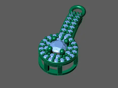 Women Pendants 3DM STL Pendant Renders Details 3D print model 3D print model