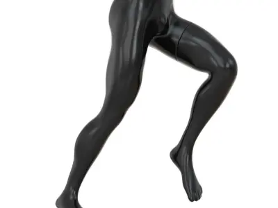 Male mannequin legs in running pose 101 3D model
