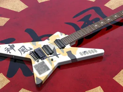 George Lynch ESP Kamikaze Star STD White 3D model