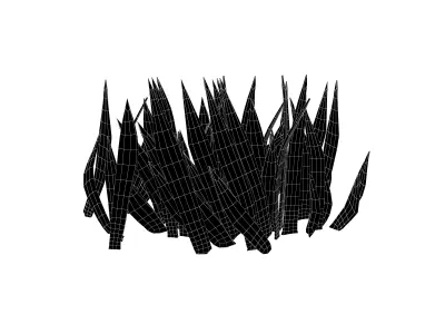 Cartoon Grass v2 003 Low-poly 3D model