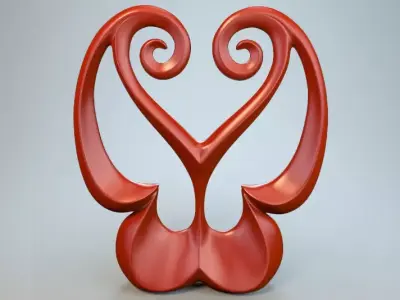 Abstract Figure m029 P 3D print model