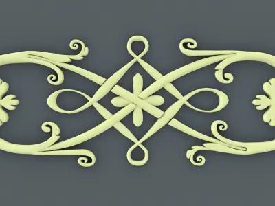 ornament baroque V1 3D model