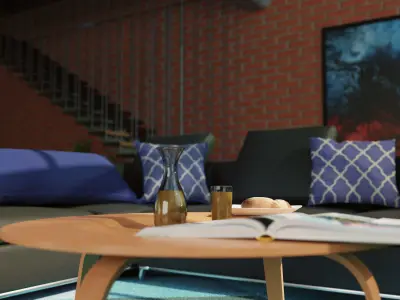 Loft - Interior Scene 3D model