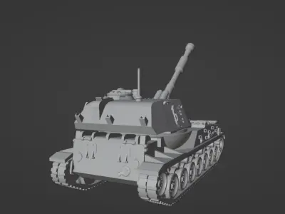 Self-propelled gun 2S3 Acacia 3D print model