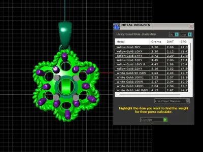 ELEGANT FLOWER STYLE PENDANT 3D PRINTABLE MODEL 3D print model