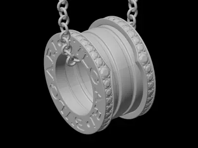 BULGARI - B ZERO 1 - NECKLACE - WITH DIAMOND EDGES 3D print model