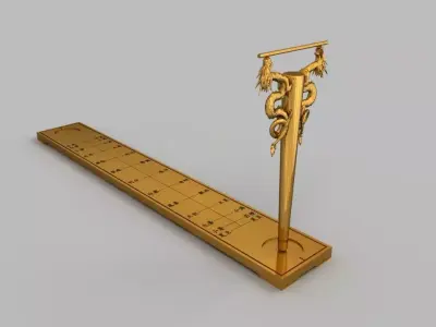 Korean Traditional Gyu Pyo Sundial Jang Young Sil Collection 3D model