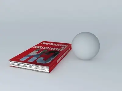 Book and ball Free 3D model