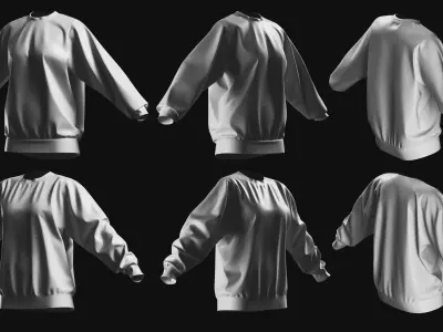 Basemesh Sweater Collection 3D model