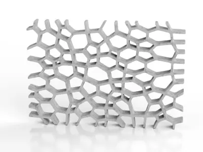 Voronoi shelf 3D model