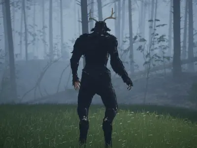 Goat Man Rigged - 4K PBR UE4 UE5 Asset Free low-poly 3D model