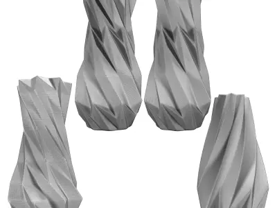 Modern Vases 3D model