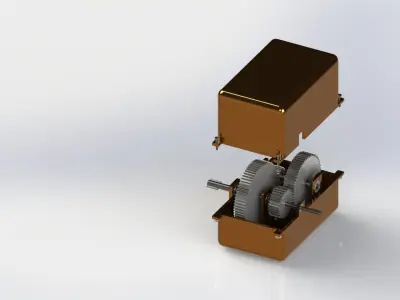 Small Gearbox 3D print model