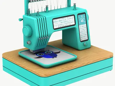 Embroidery machine 3D model