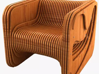 Parametric Chair 01 3D model