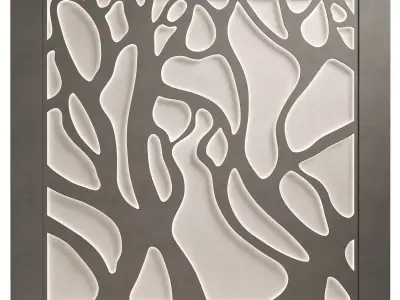 Decorativ panel wave 15 3D model