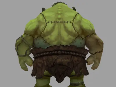 beast man Low-poly 3D model