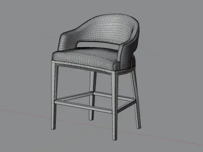 High and low stool Flicker by Artefacto 3D model