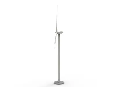wind turbine Low-poly 3D model