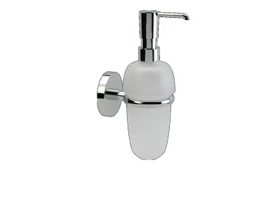 Rose Liquid Soap Dish Glass 3D model