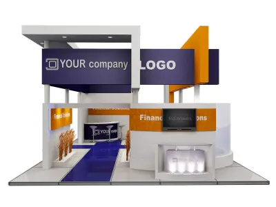  Booth Exhibition Stand a503 3D model