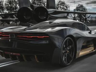  Fiat x Pininfarina 1001 concept supercar-Highly Detailed 3D model