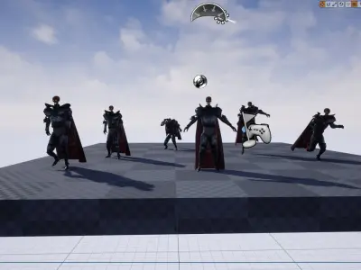 Skeleton Knight  Low-poly 3D model