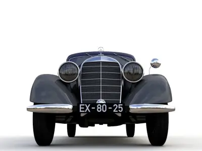 MERCEDES V170 PANEL VAN 1952 3D model