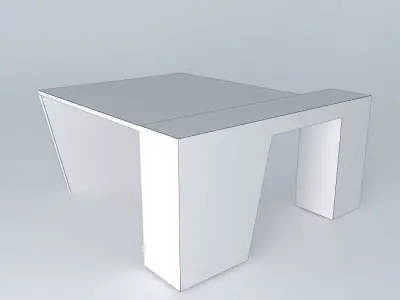 Architect set desk Free 3D model