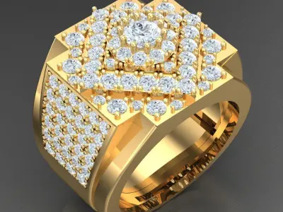 Luxury Men Rings Designs 4MR048 3D print model
