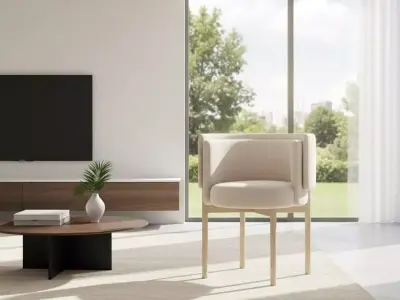 LB dining chair 3D model