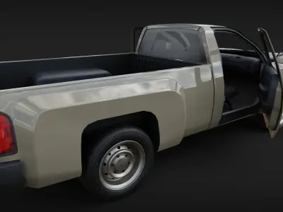 chevrolet silverado 2008 Low-poly 3D model